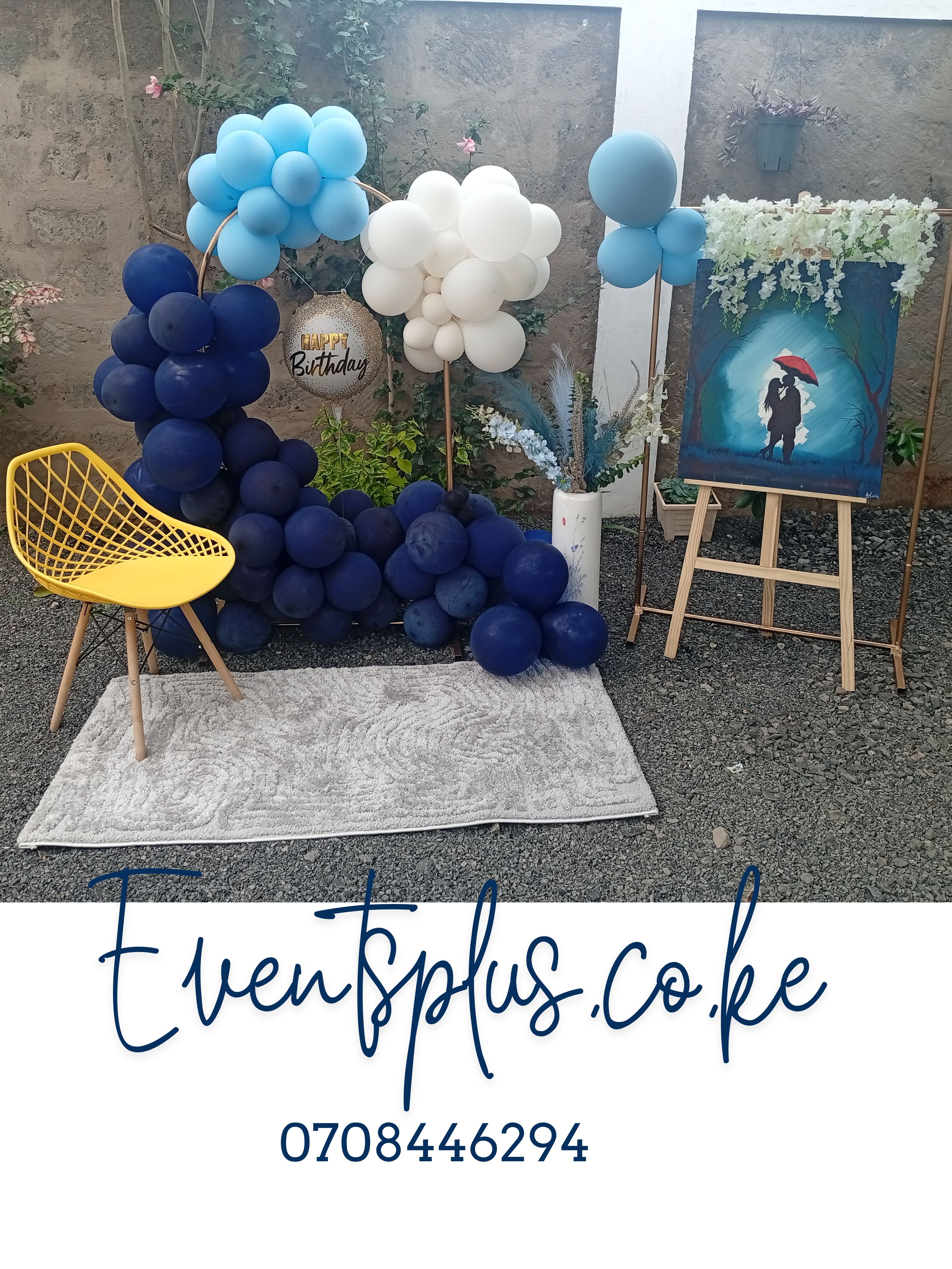 Elegant birthday decor