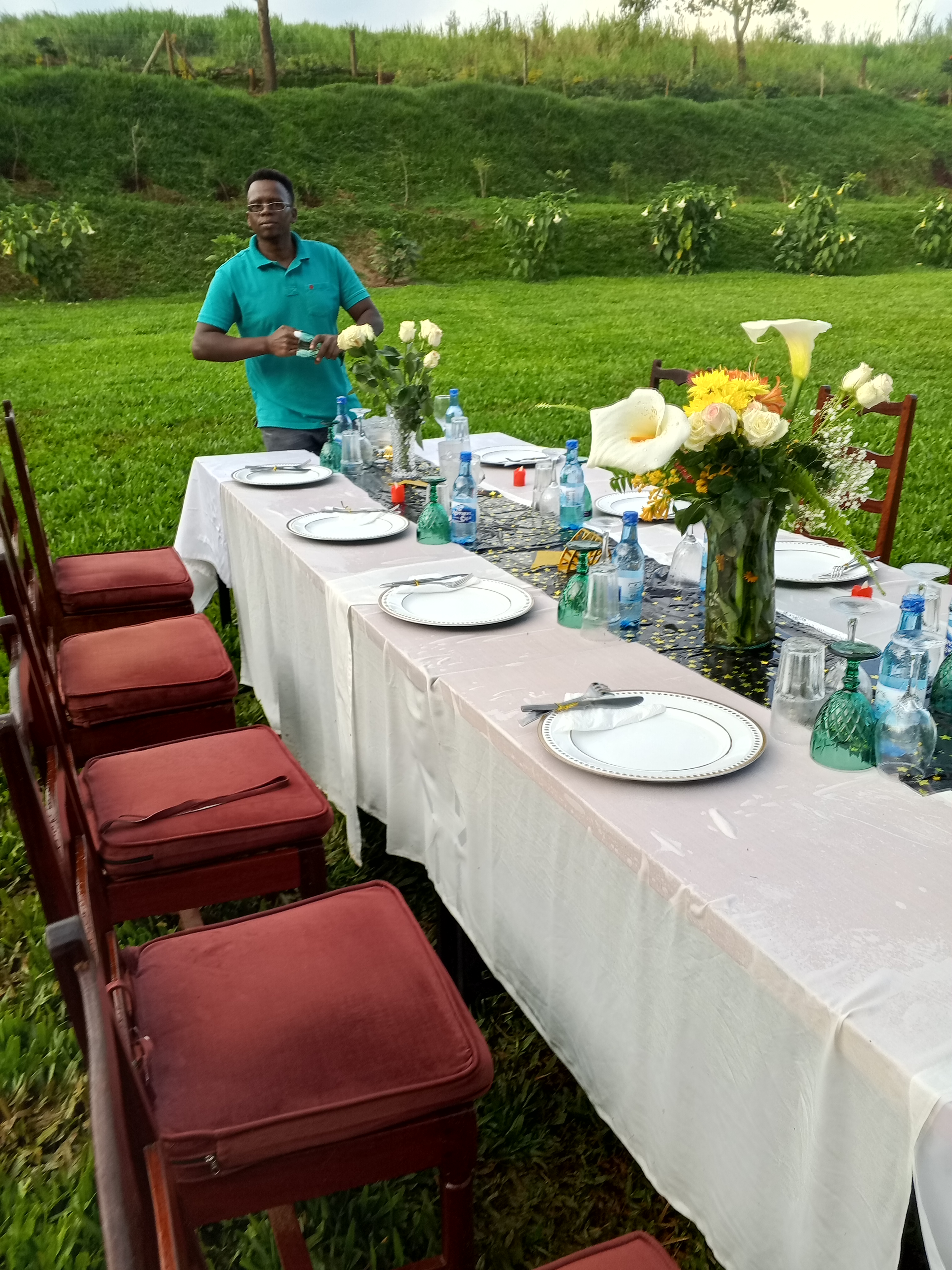 Outdoors event setup